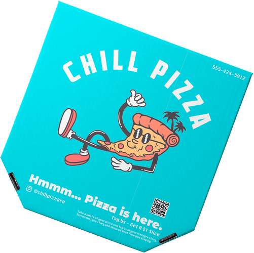 custom pizza box design